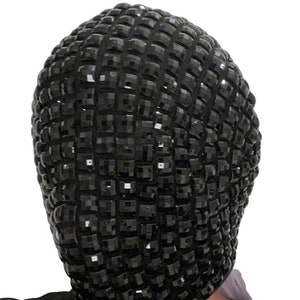 Black Rhinestone Mask Festival Accessories/ Burning Man/ Rave/Festival Fashion/ Festival Outfit image 2