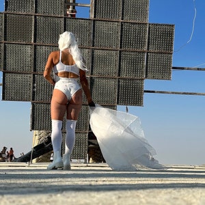 The Bride Festival Accessories/ Burning Man/ Rave/Festival Fashion/ Festival Outfit image 3