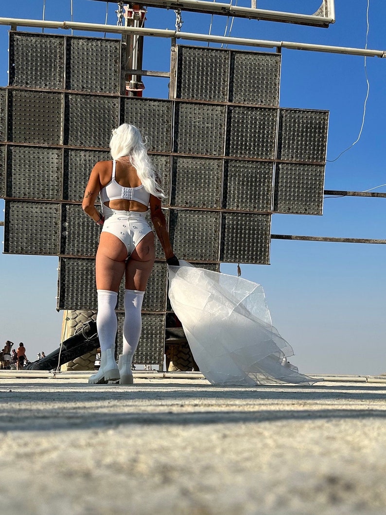 The Bride Festival Accessories/ Burning Man/ Rave/Festival Fashion/ Festival Outfit image 3