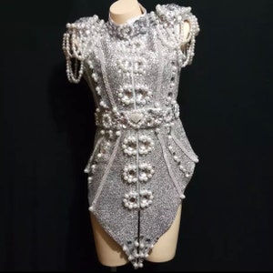 Pearl Soldier Festival Accessories/ Burning Man/ Rave/Festival Fashion/ Festival Outfit image 1