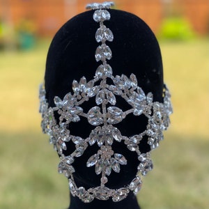 Crystal Mask Festival Accessories/ Burning Man/ Rave/ Festival Fashion/ Festival Outfit image 1