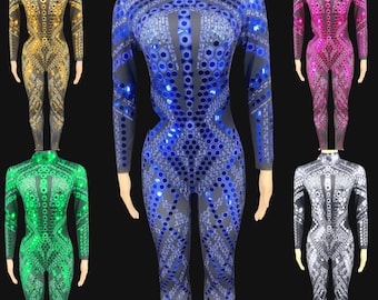 GEO Mirror FULL Bodysuit- Festival Accessories/ Burning Man/ Rave/Festival Fashion/ Festival Outfit