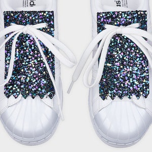 Glitter shoe accessories kilties FRINGE GLITTER NIGHTSKY