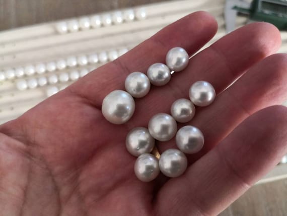 Natural Color White South Sea Cultured Pearls, 18 Inches | Pearl Jewelry Stores Long Island