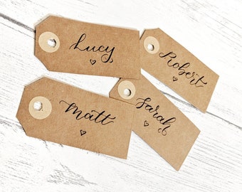 white name cards wedding place settings table setting cards etsy