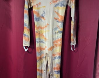 Stage Worn Acid Dyed Unitard/Wig/Warmers/Tail