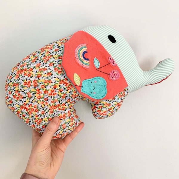 Keepsake elephant teddy - baby clothes - adult clothes