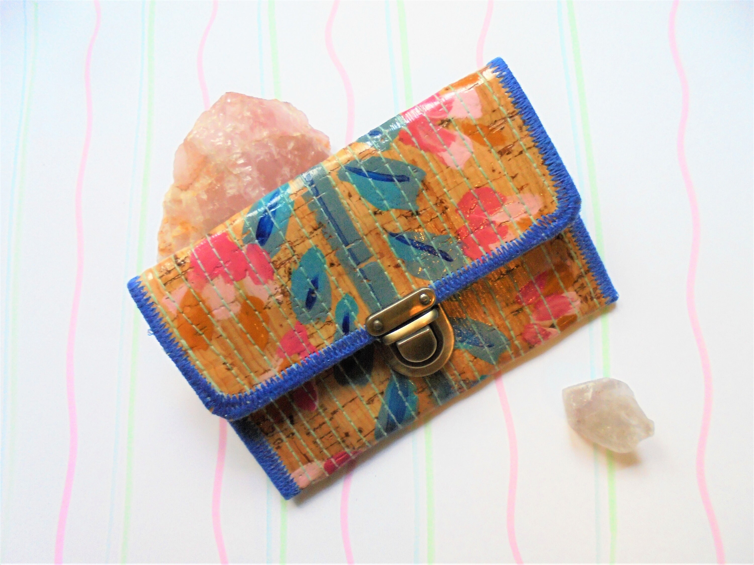 Fun Cork Wallet For Women. Sustainable Vegan Cork Wallet for Etsy