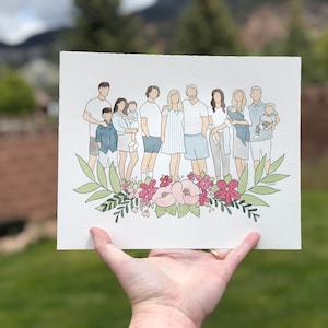 8x10 Custom Watercolor Portraits