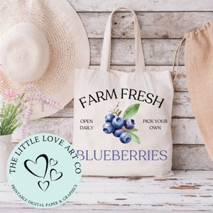 Farm Fresh Blueberries Design, PNG, Blueberry Farm Sign, Farmers Market Sign, Blueberry Sublimation Design, Instant DIGITAL DOWNLOAD