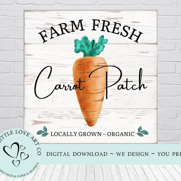 Farm Fresh Carrot Patch Sign Design, Easter Carrot Sign, Easter Decor, Tiered Tray Sign, Market Sign, INSTANT DIGITAL DOWNLOAD