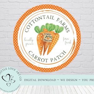 Cottontail Farms Carrot Patch Krans Accent, Paasbord, Paaskrans Center Sign, Paasdecor, Afdrukbaar, INSTANT DIGITALE DOWNLOAD
