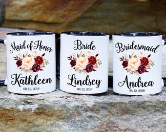 Custom Bridesmaid Mug, Gift for Bridesmaid, Bridesmaid Proposal Mug, Maid Of Honor Mug, Wedding Gift, Wedding Mug, Bridal Party Gift, Bride