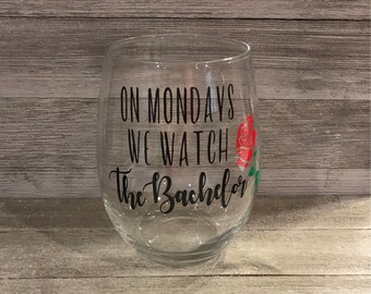 The Bachelor Wine Glass