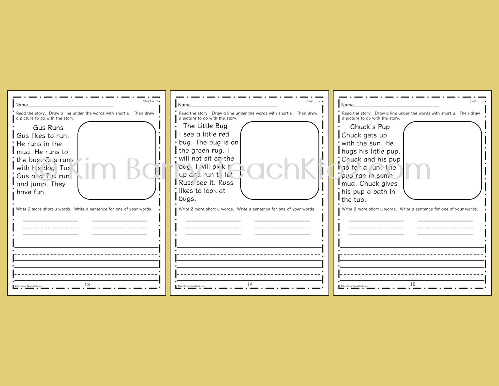 Short Vowel Stories/15 Stories/language Arts - Etsy
