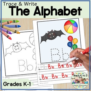 Tapetes y hojas de trabajo de formación de letras/Práctica de rastreo de letras para hojas de trabajo de aprendizaje temprano de preescolar y jardín de infantes