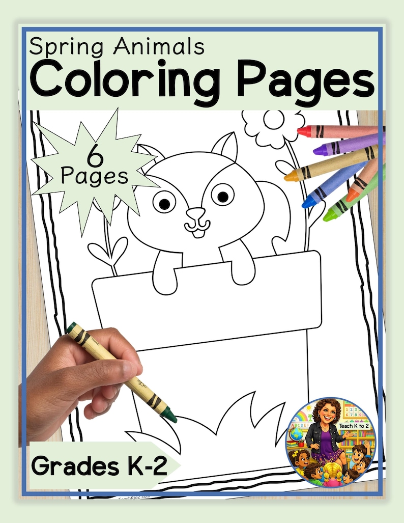 Spring Scale Color Page Spring Coloring Pages | Screen Free | Rainy Day Fun | Instant Download ...