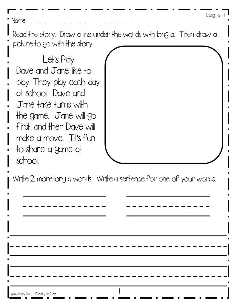 Long Vowel Stories/Language Arts Resource/Literacy | Etsy