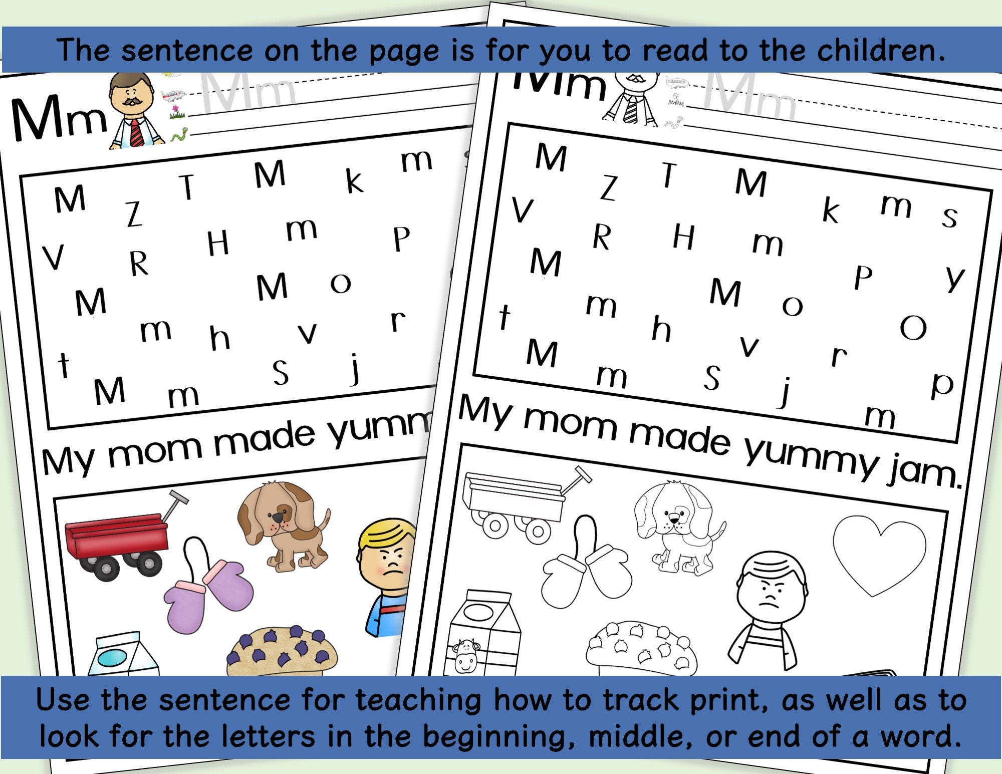 Small Letters Mat Alphabet Letter Mats in Color and Black & White for K-1 Phonics ...