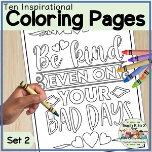 Inspirational Positive Messages to Color/Self-Esteem/Teachers/Parents/Guidance Counselors/Motivational Coloring/Mindfulness/Rainy Day Recess