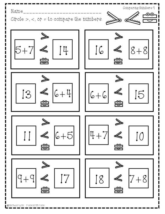 Comparing Numbers Anchor Chart