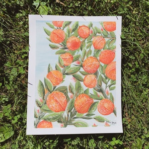 Fuzzy Peaches Kunstdruck | Pfirsich Kunstdruck, Obst Kunst, druckbare Kunstdruck, Obst Druck, Küchenkunst, Garten, Herunterladbarer Druck