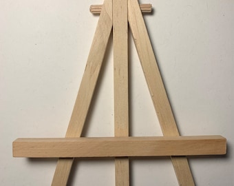 Houten mini-ezel | Bureaudisplay voor kleine schilderijen