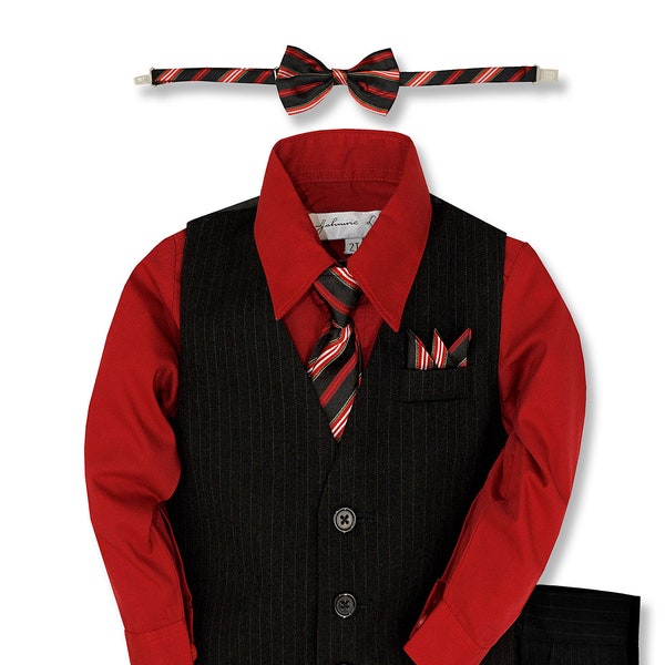Red Pinstripe Suit Etsy