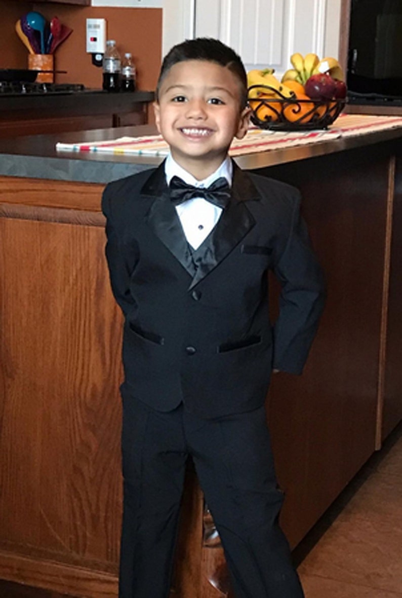 Baby to Teen Boys' Dresswear Formal Tuxedo suit with Bow Etsy