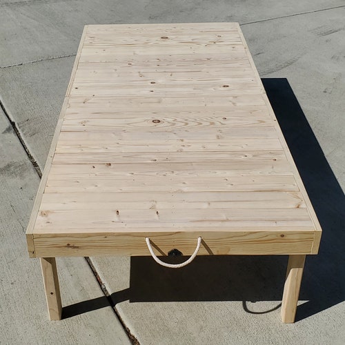 low picnic table portable