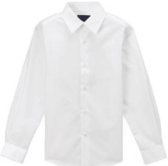 boys white dress shirt