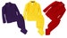 Baby to Teen 2 Piece Formal Suit Set Pants and jacket Colorful and fancy in Purple, Yellow, and Red, Wedding Ring Bearer, 6m-20 