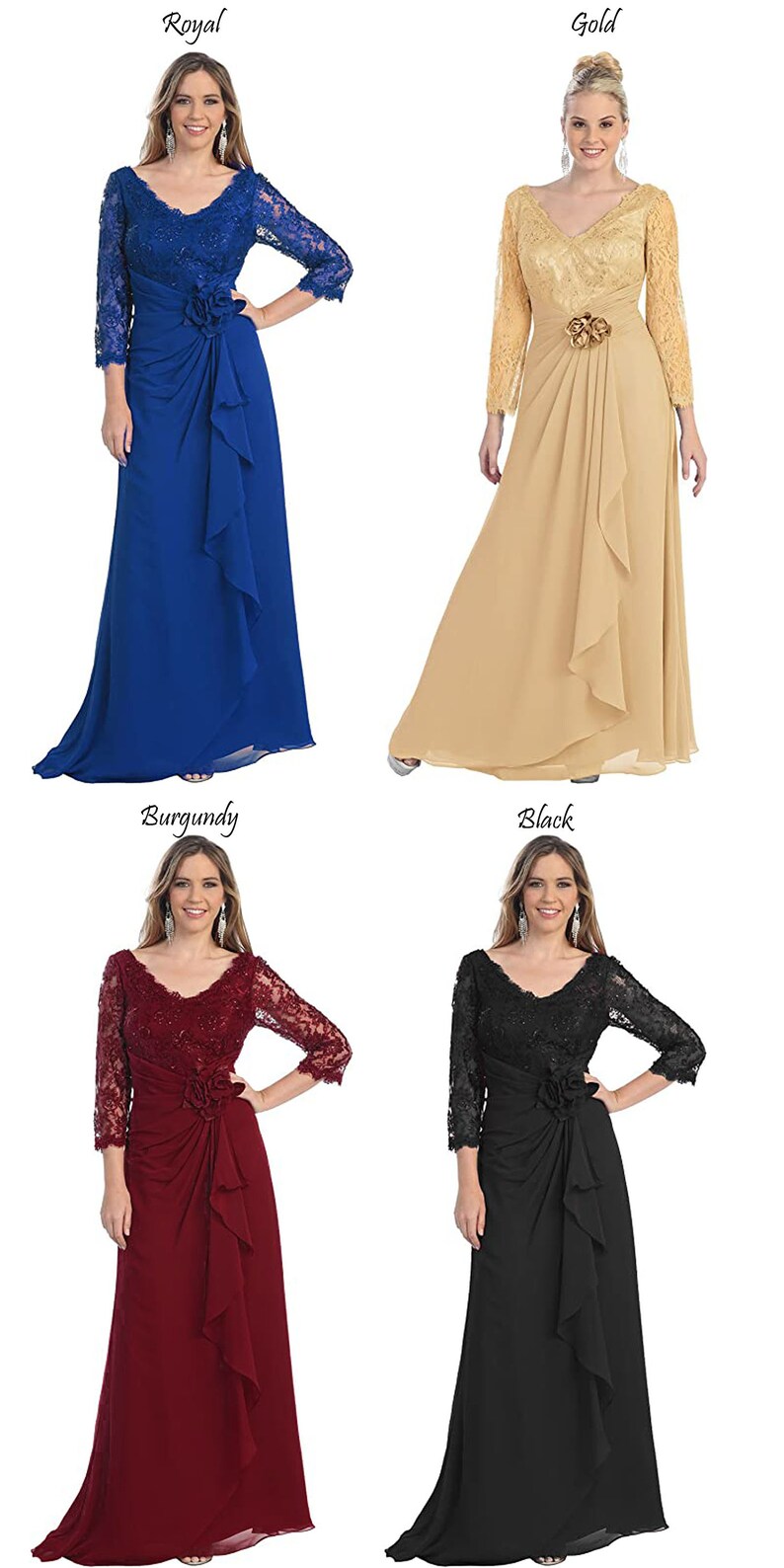 Mother of the Bride Formal Evening Dress Etsy