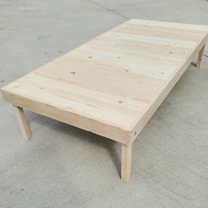 Small low clearance outdoor table