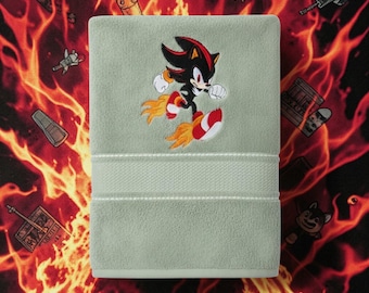 sonic the hedgehog hand towel