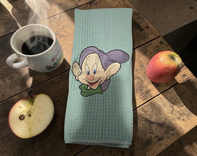 Embroidered dopey towel