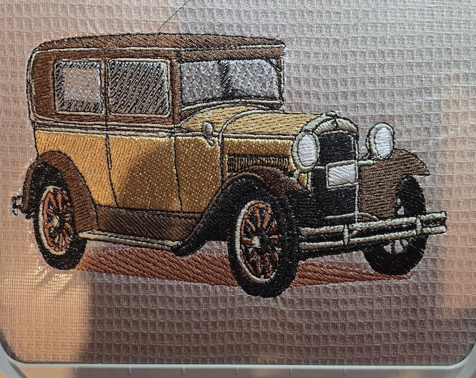 embroidered car towel