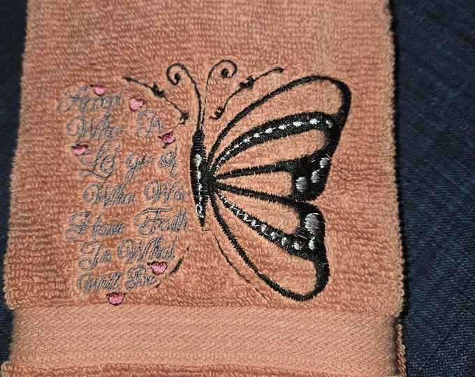 butterfly towel