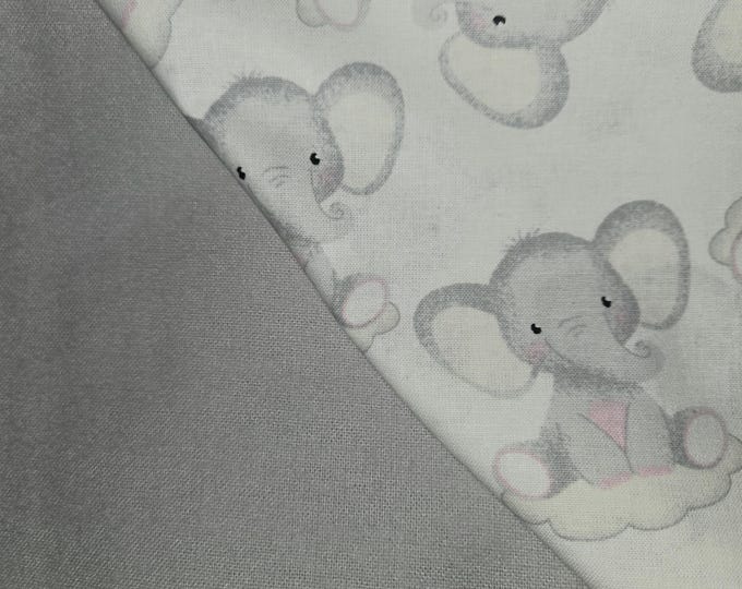 elephants and Grey quillow