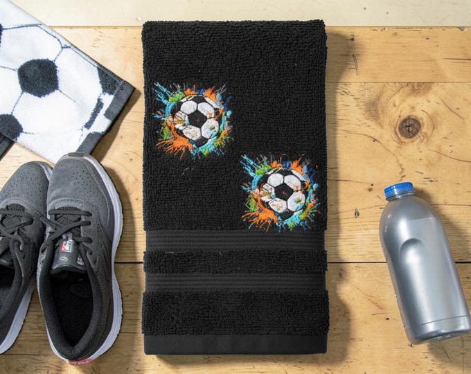 soccer balls towel