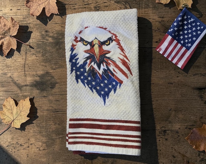 American eagle hand towel
