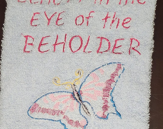 Butterfly hand towel