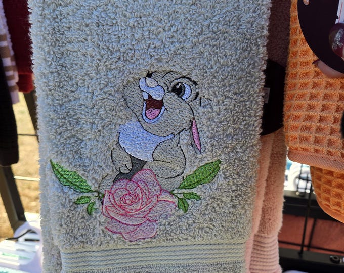 Thumper Embroidered Towel