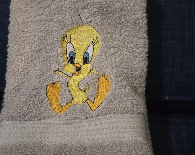 twenty bird hand towel