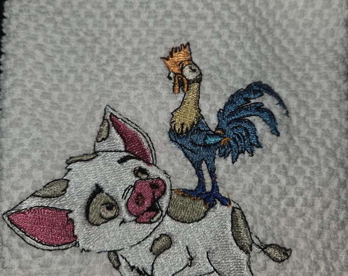 Embroidered Moana Towel