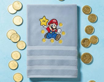 Embroidered mario Towel