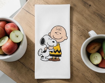 snoopy and Charlie brown hand towel