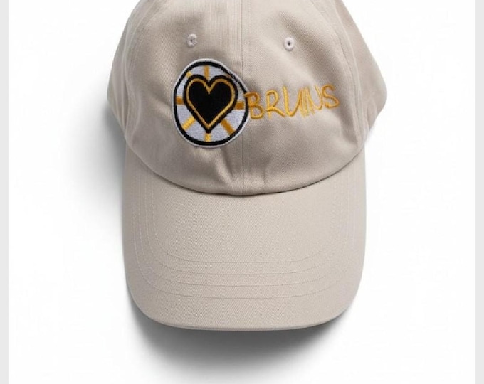 Embroidered bruins hat