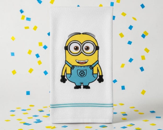 embroidered minion towel