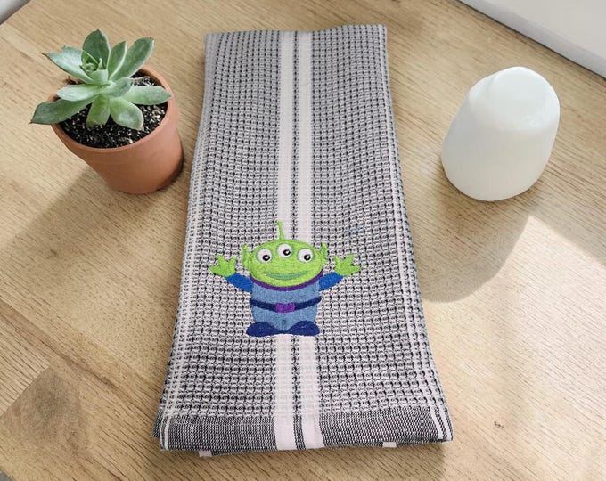 Embroidered alien Hand Towel